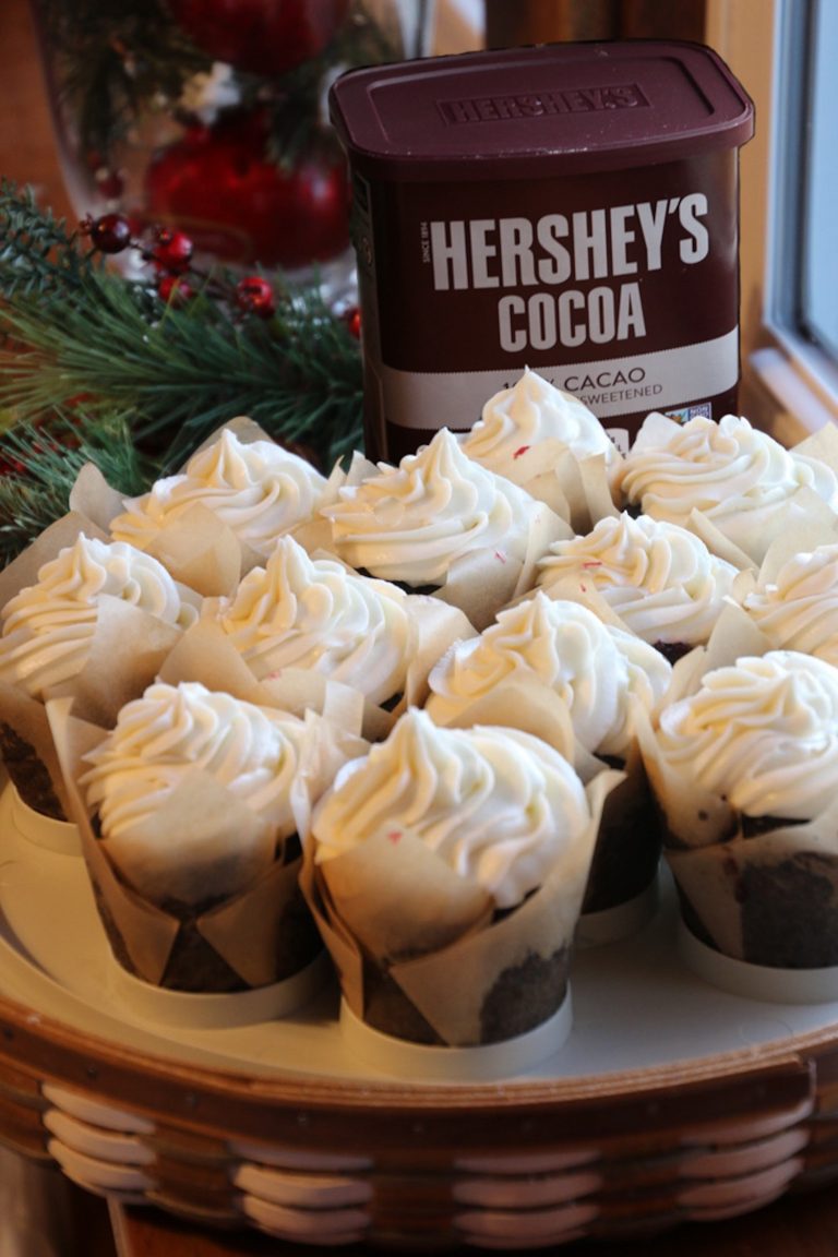 Hershey's Chocolate cupcakes with Raspberry Filling